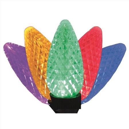 Celebrations Celebrations Platinum LED C9 Multicolored 25 ct String Christmas Lights 25 ft. C925FMUA